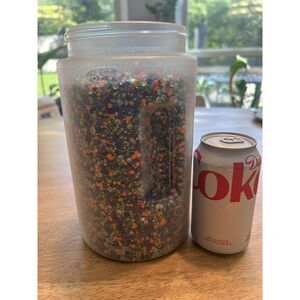 Huge Lot Loose Rhinestones 3lb 10oz+ Black  White Purple Orange Craft